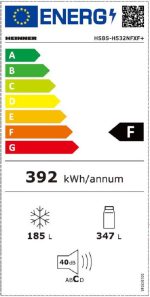Side by Side HEINNER HSBS-H532NFXF+, No Frost, 532 L, Clasa - imagine 5