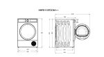 Uscator de rufe HEINNER HHPD-V10T2CHA++, 10 kg, Clasa: E, Alb - imagine 3