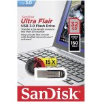 Memorie USB SanDisk Ultra Flair 32 GB, USB 3.0, Negru - imagine 2