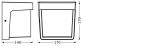 Aplica LED de exterior Ledvance ENDURA Style Ihsan Wall, 11W, - imagine 4