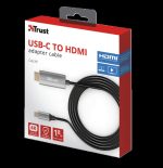 Cablu Trust Calyx, USB-C to HDMI, 1.8m, negru - imagine 5