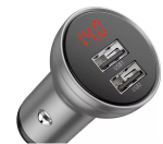 Incarcato auto Baseus Digital Display, 2 x USB Output 5V/4.8A,
