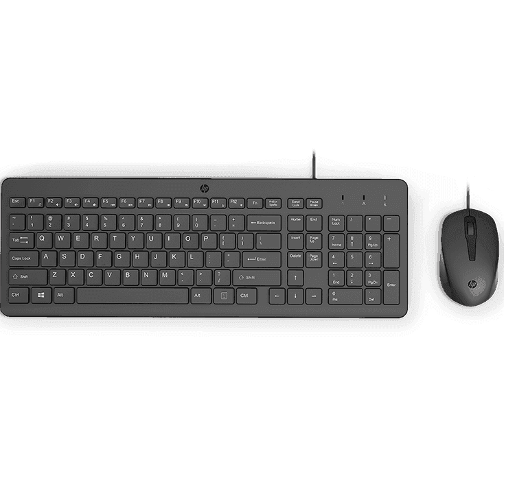 overlay_d0bf42a5d7302a760ffc34e2e42643c4.png Kit Tastatura si Mouse HP 150, cu fir, negru - imagine 1
