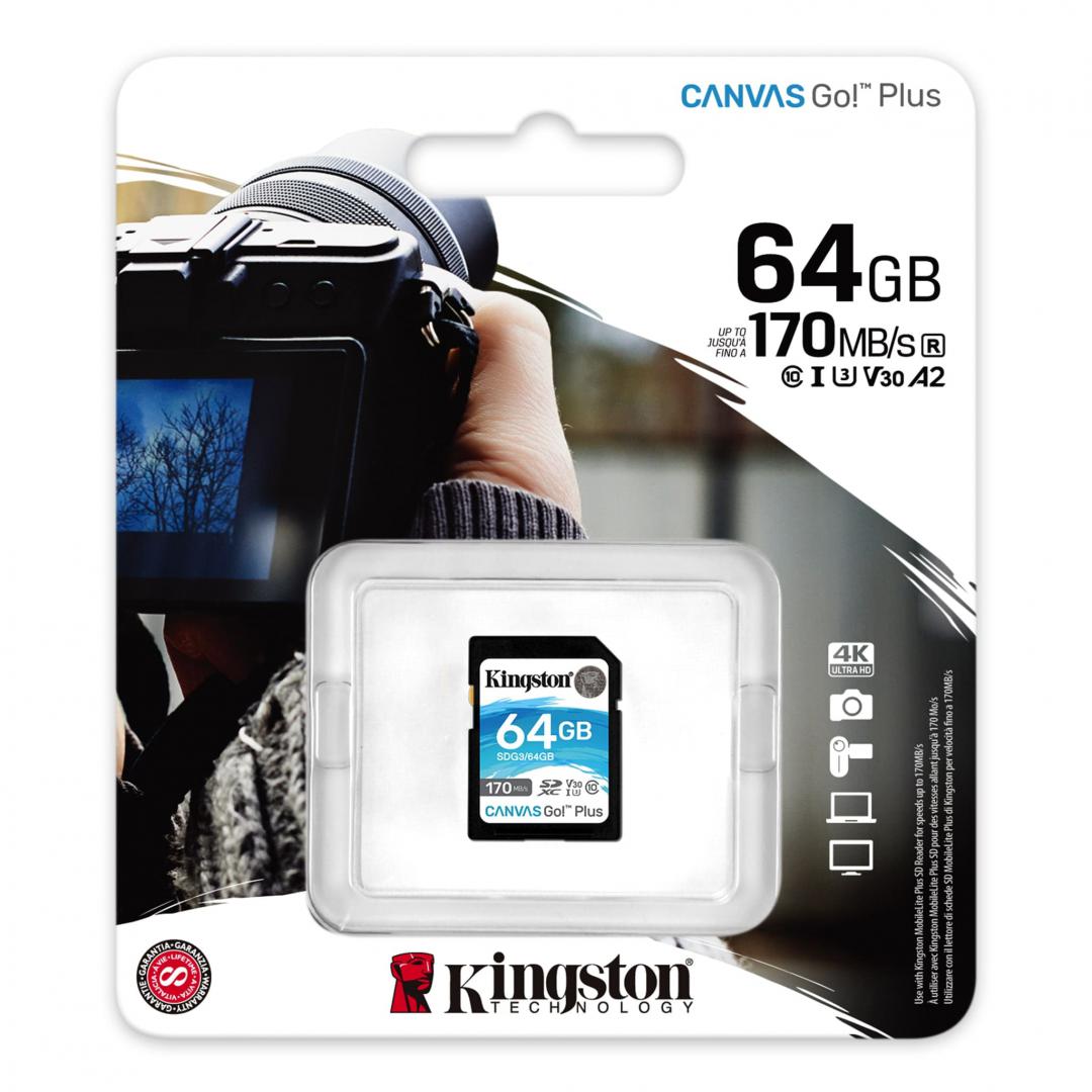 overlay_d128603b475e009cad0ee75bbe6162ea.jpg Card de Memorie SDXC Kingston Canvas GO Plus, 64GB, Class - imagine 1