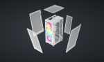 Carcasa CORSAIR 2000D Airflow RGB Mini-ITX NEGRU - imagine 3