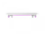 Plafoniera LED RGB Philips Hue Centris, Bluetooth, cu 4xGU10, 4x5.7W+LED