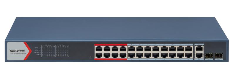 overlay_d151e567bd6a7782b6b3e34456e8b3ba.png Switch 24 porturi Hikvision DS-3E1326P-EI(B), L2, Smart Managed, 24 × - imagine 1