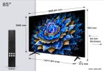 Televizor TCL QLED 85T69C, 215 cm, Smart Google TV, 4K - imagine 2