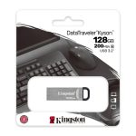 Memorie USB Kingston DataTraveler Kyson 128GB, USB 3.2, Argintiu - imagine 3