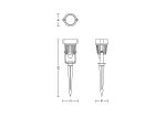 Kit 3 Spoturi LED pentru exterior cu spike Philips CAPER - imagine 3