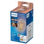 Bec LED inteligent vintage (decorativ) Philips Filament Bulb Clear ST64 - imagine 2