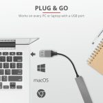 Hub USB Trust Halyx Aluminium, 4 porturi, aluminiu - imagine 6