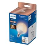 Bec LED inteligent Philips Glob G95, Wi-Fi, Bluetooth, E27, 11W - imagine 2