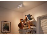 Spot LED Dublu Philips Hue Buckram, Bluetooth, 2xGU10, 2x5W, 700 - imagine 2