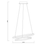 Pendul LED Vivalux FEEL, 43W, 2158 lm, lumina neutra (4000K), - imagine 2
