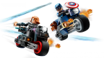 MOTO.BLACK WIDOW&C. AMERICA, 76260 LEGO - imagine 5