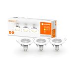 3 Spoturi LED incastrate Ledvance, GU10, 3x2.6W, 3x230 lm, lumina