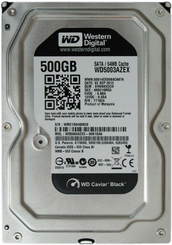overlay_d62284b86261bc888e5db165cec62d91.jpg HDD WD Black 500GB SATA-III 7200 rpm 64mb - imagine 1