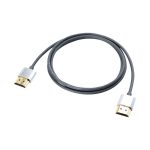 Cablu Lindy LY-41672, HDMI Cromo Slim with Ethernet, 2m, negru - imagine 2