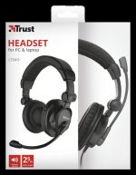 Casti cu microfon Trust Como, negru - imagine 5
