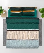 Lenjerie dubla 100% bumbac,4 piese, Deco - imagine 2