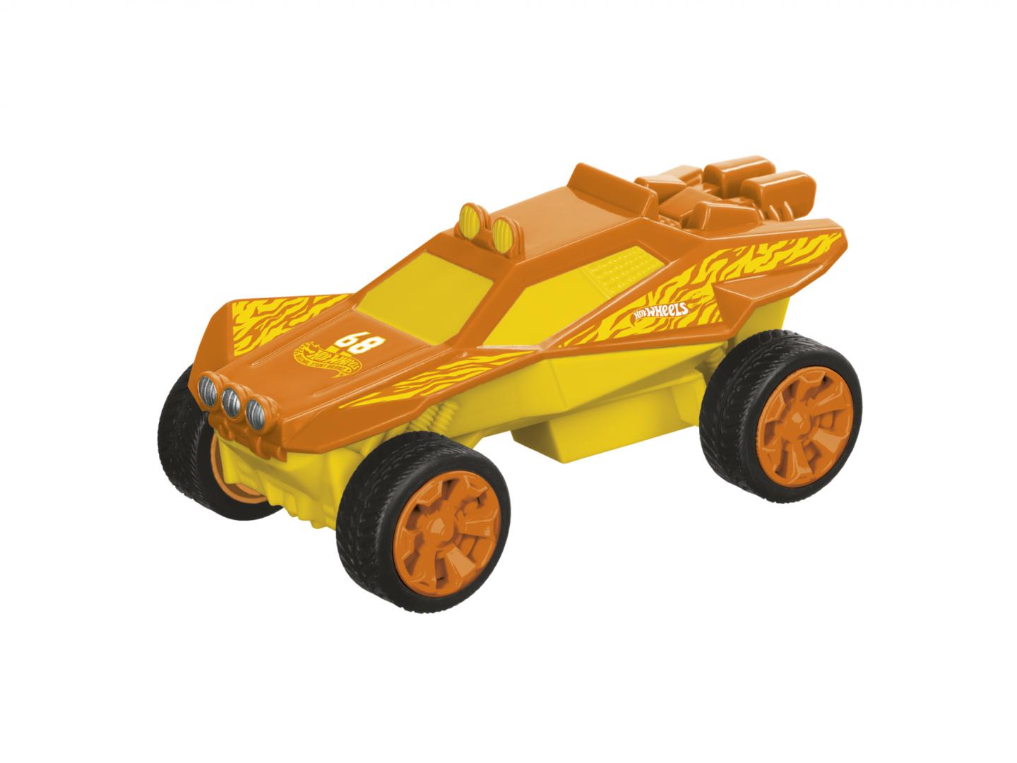 overlay_d83573a2b44284cc9f61382c11c2ddb9.jpg MASINA PULL&BACK, SANDIVORE, PORTOCALIU, HOT WHEELS - imagine 1