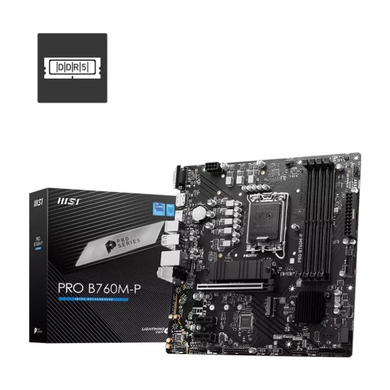 overlay_d864b037d7a4c1b29addc04896279ac2.jpg Placa de baza MSI PRO B760M-P, LGA 1700, DDR5, Micro-ATX - imagine 1