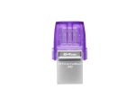 Memorie USB Kingston microDuo 3C 64 GB, USB 3.0, Purpuriu - imagine 2