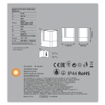 Aplica LED RGB pentru exterior Ledvance SMART+ Wifi Cube Wall, - imagine 3