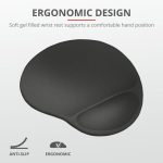 Mouse pad Trust Bigfoot XL, cu gel pad, negru - imagine 3