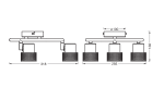Spot LED triplu ajustabil Ledvance DECOR CORK, 3xGU10, 3x3.4W, 690 - imagine 3