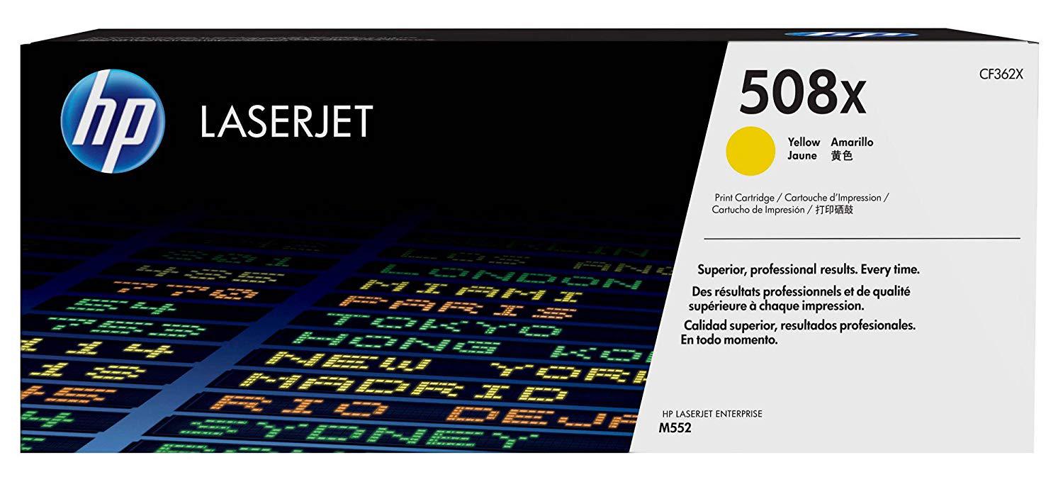 overlay_dbf683a05e3f7c3e9b3dd3040fc3ec56.jpg Toner HP, CF362X, Yellow Nr.508X, 9,5K, Original, LaserjetM552DN. - imagine 1