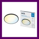 Plafoniera LED WiZ SuperSlim, Wi-Fi, control vocal, 32W, 3800 lm, - imagine 2