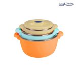 SET 3 CASEROLE TERMICE 2+4+6L,BELLY ORANGE, ART OF DINING BY - imagine 3