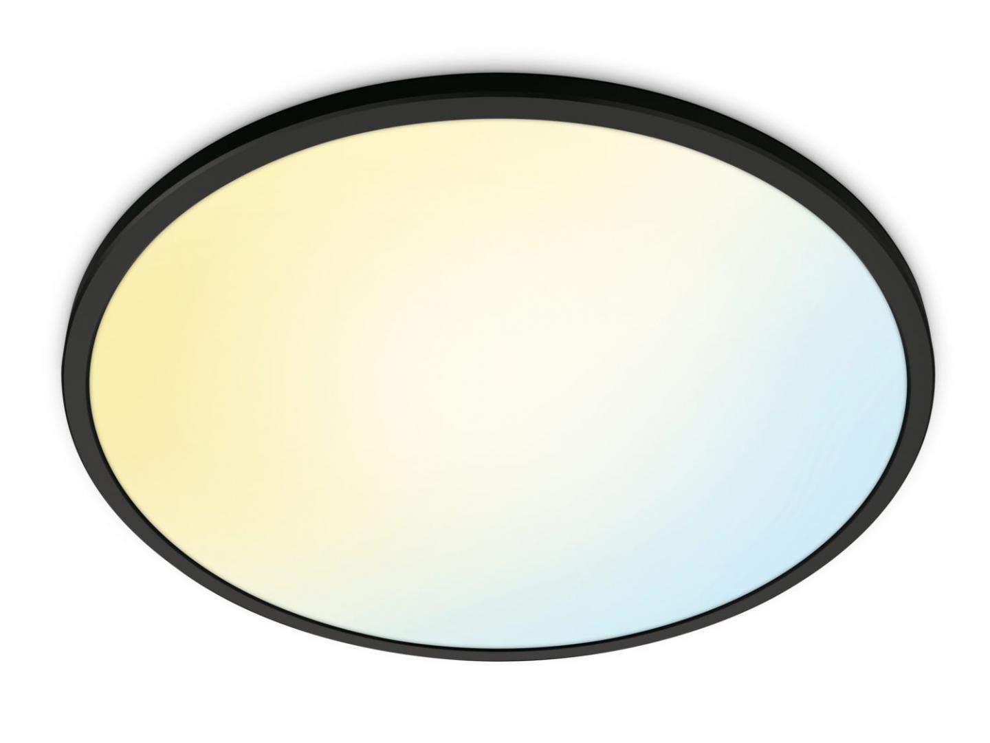 overlay_dd6ab6fe9daa2178021fcc30cecbe688.jpeg Plafoniera LED WiZ SuperSlim, Wi-Fi, control vocal, 22W, 2450 lm - imagine 1