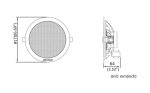 Difuzor de tavan Hikvision DS-QAE0206G1-V, putere difuzor: 6W, senzitivitate: 91 - imagine 2