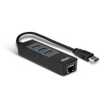 Hub USB Lindy USB 3.0 Hub and Gigabit Ethernet Converter, - imagine 2