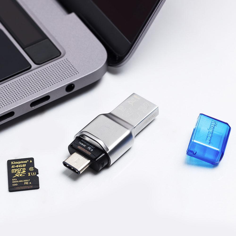 overlay_de51512f400802095d03db8490e0e3b4.jpg Card reader Kingston, USB 3.1 - A/C, FCR-ML3C, carduri suportate: - imagine 1