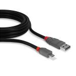 Cablu transfer Lindy LY-36735, USB 2.0 Type A to MicroUSB, - imagine 2