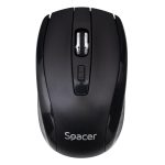 Mouse Wireless SPACER SPMO-WS-BK-04, 1600 dpi, Negru - imagine 2