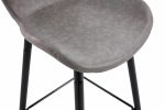 SET 2 SCAUNE DE BAR RETRO - LIGHT GREY - imagine 3