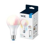 Bec LED RGB inteligent WiZ Connected Colors A67, Wi-Fi, E27, - imagine 2