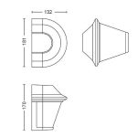 Aplica pentru exterior Philips Serres, 1xE27, max 42W, IP44 ,133x182x170mm, - imagine 3