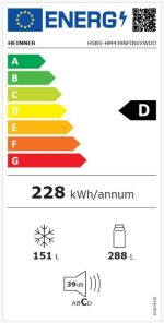 Side by Side HEINNER HSBS-HM439NFINVXWDD, No Frost, 439 L, Clasa - imagine 7