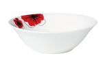 BOL PORTELAN 20 CM, RED FLOWERS 950 ML,VANORA HOME - imagine 4