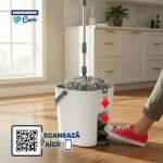 SET CURATENIE CU PEDALA WASH&DRY, CLEAN STEP, GRI - imagine 8