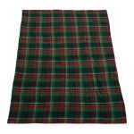 PATURA FLEECE150X200 CM-CAROURI VERZI - imagine 2