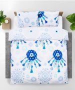 Lenjerie kingsize, bumbac,132 TC, Paros - imagine 6