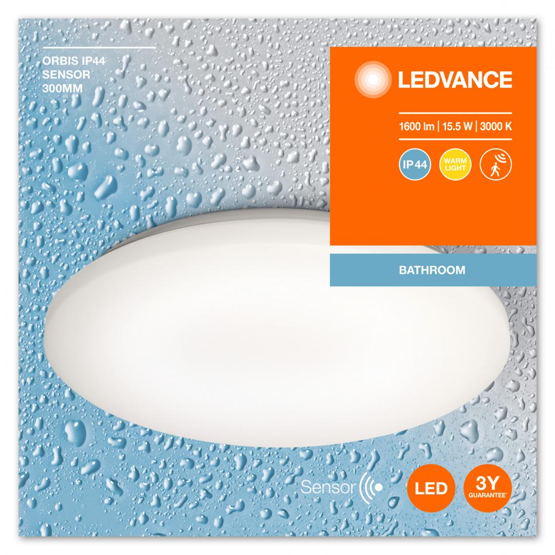 overlay_e18c43934a15d6d53bf9cb5ae200b4b1.jpg Plafoniera LED pentru baie cu senzor de miscare si lumina - imagine 1