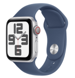 Apple Watch SE GPS + Cellular 44mm Silver Aluminium Case - imagine 2